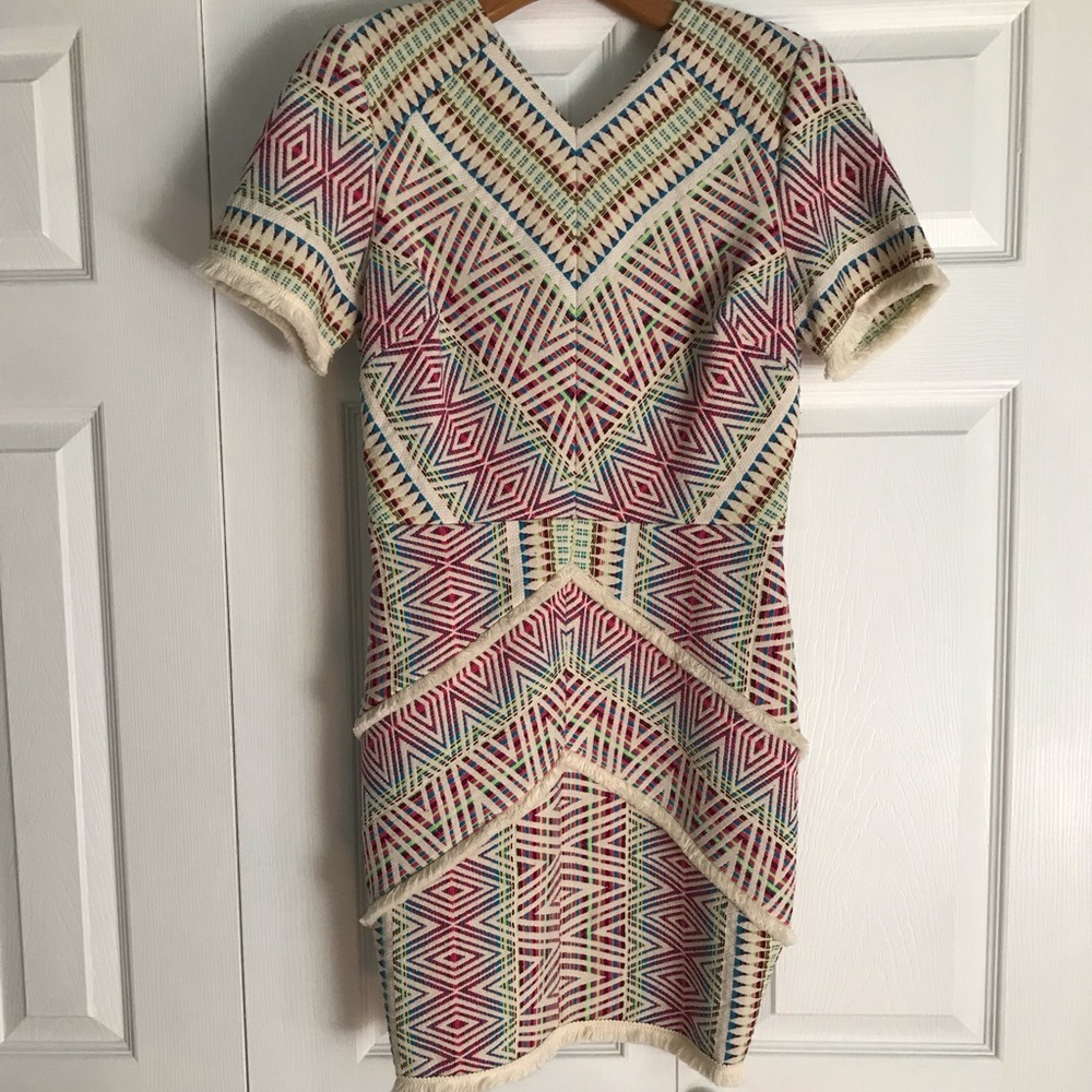 Multicolor Chevron Dress